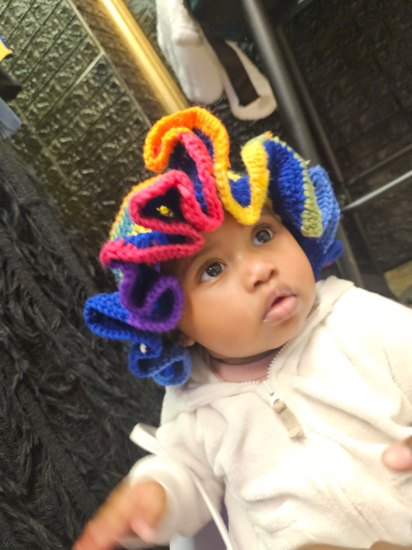 Knitted Ruffle Hats