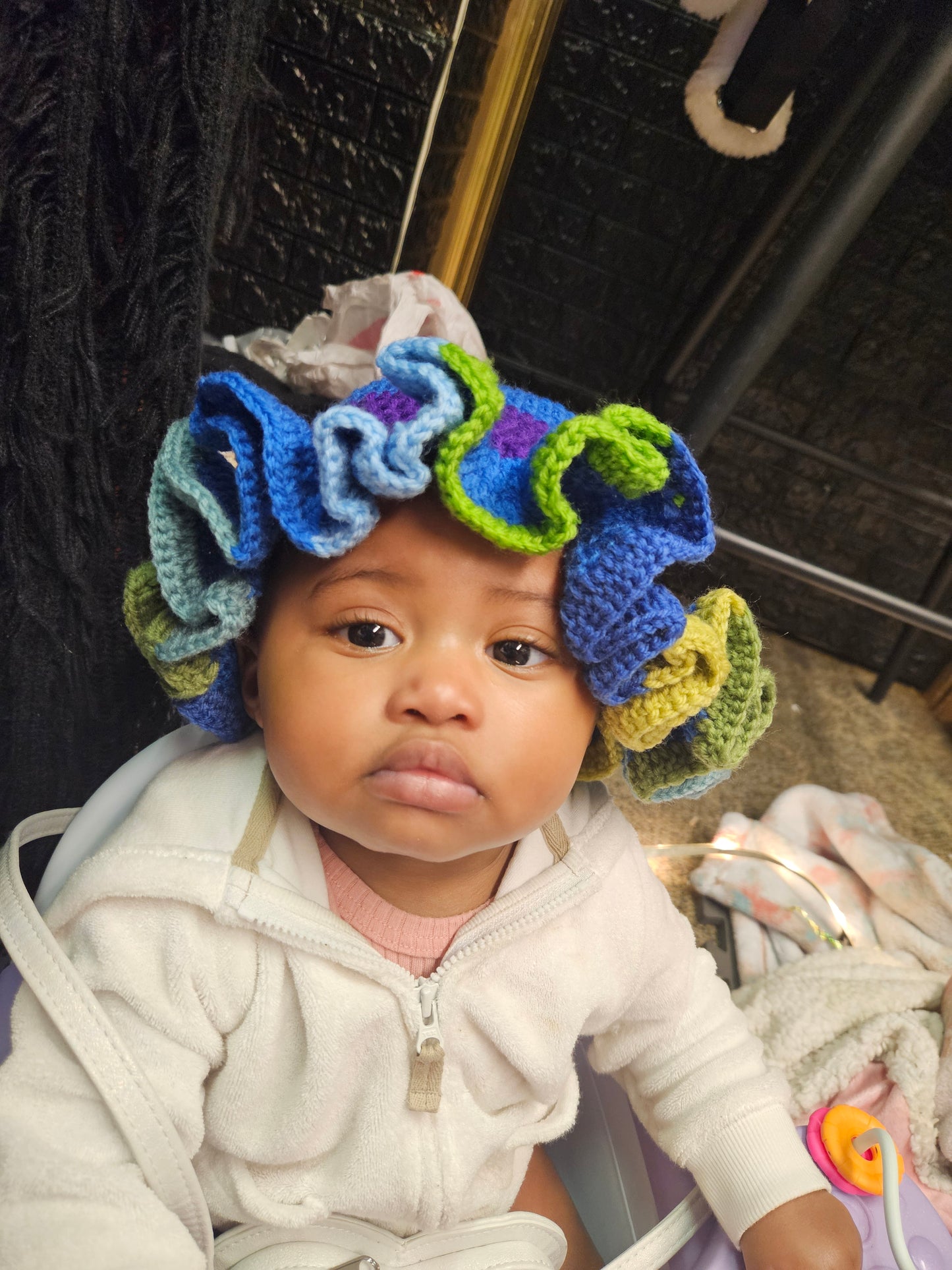 Knitted Ruffle Hats