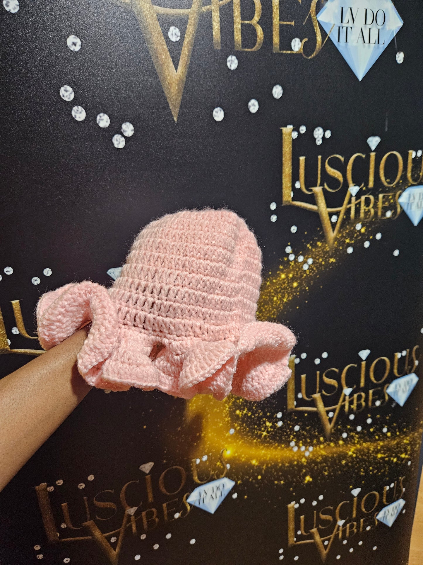 Knitted Ruffle Hats