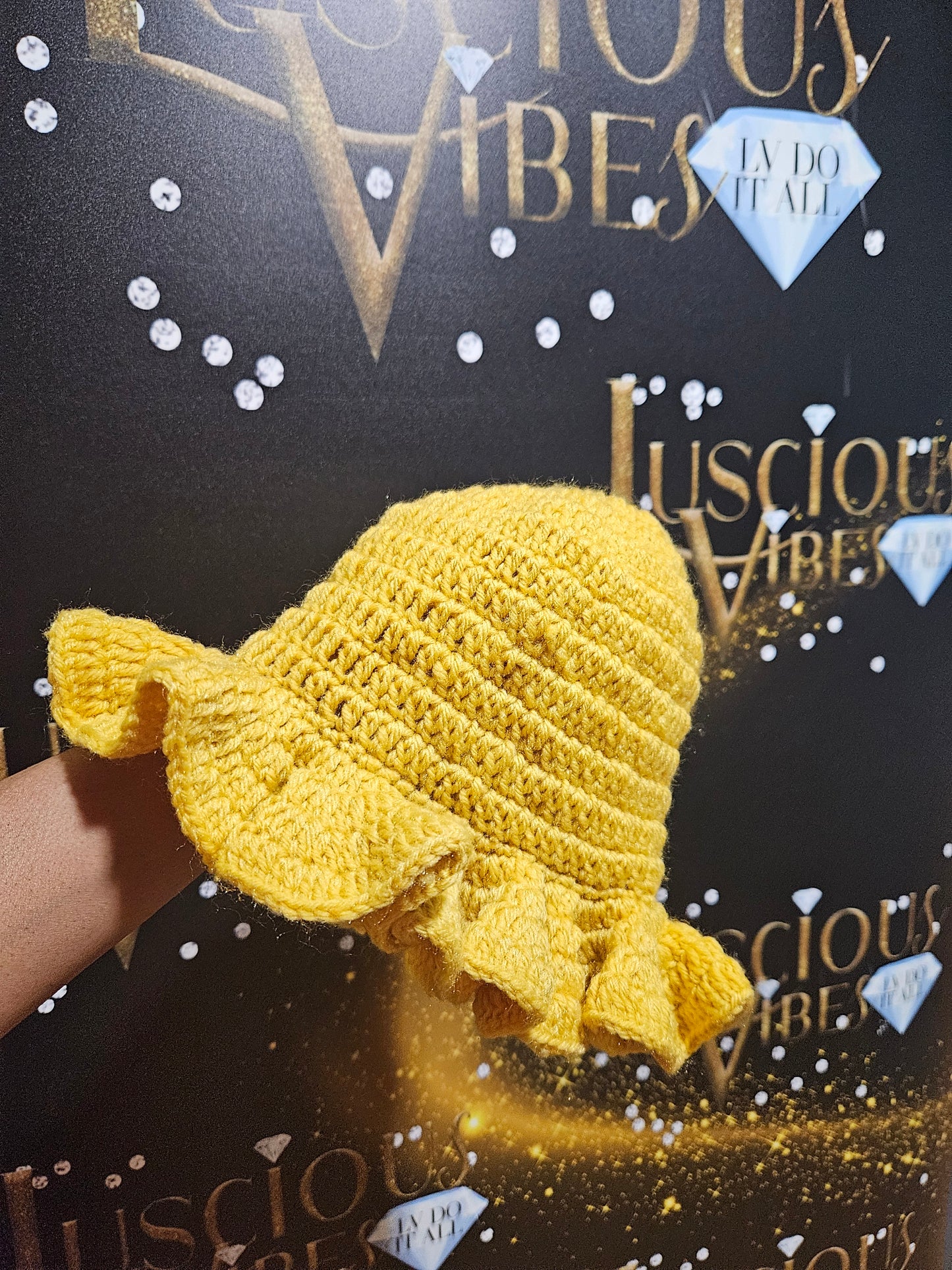 Knitted Ruffle Hats