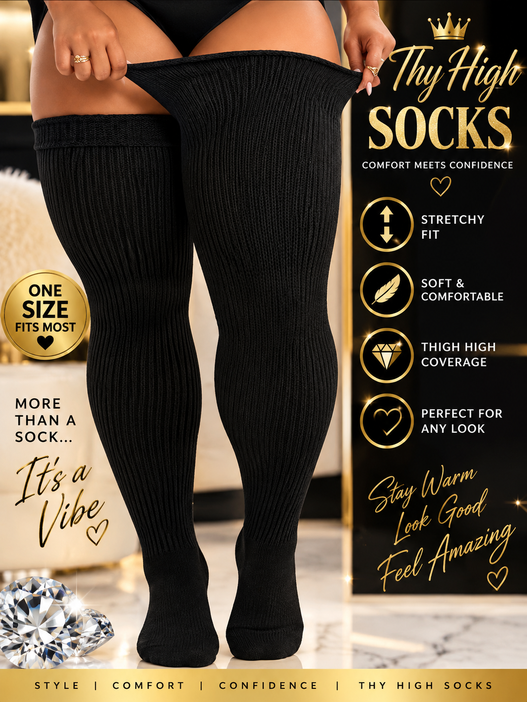 Thy-High Cozy Socks