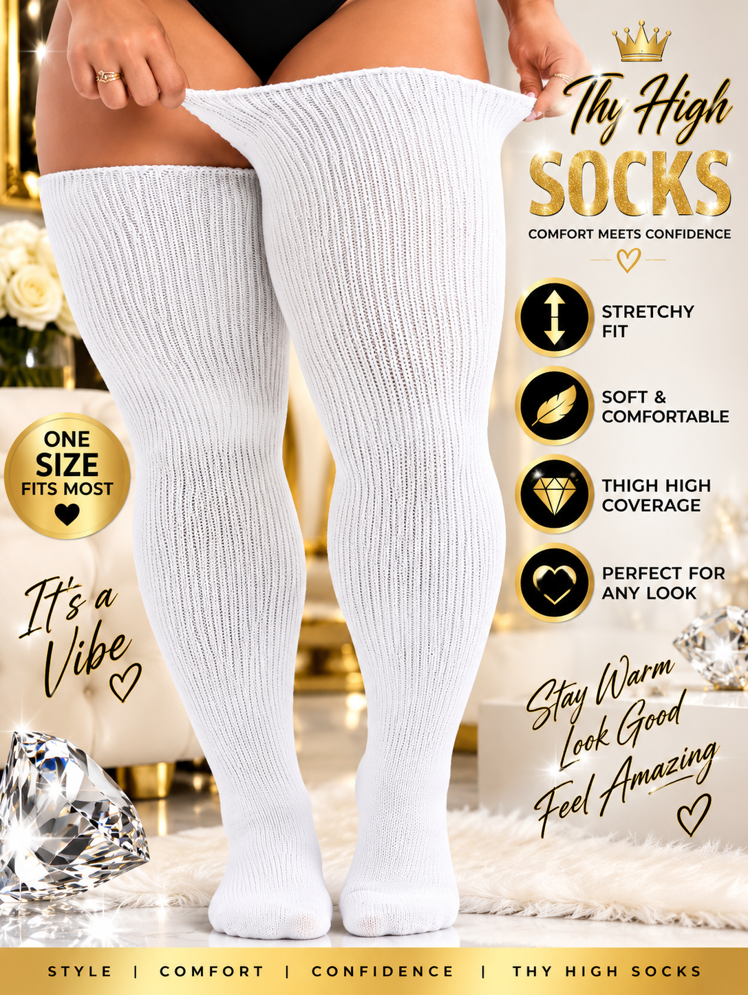 Thy-High Cozy Socks